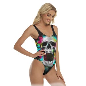 Gothic Grim Reaper Is Coming – Skull Clothing – Skull Bathing Suit